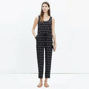 MADEWELL Geometric Jumpsuit Cropped Drawstring